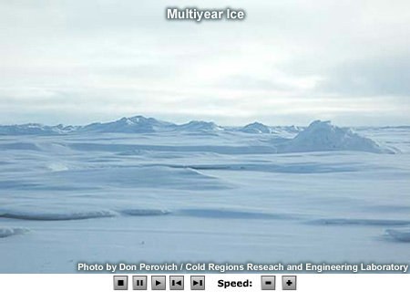 3 photos of multi-year ice