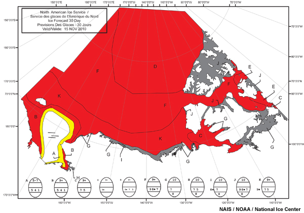North American Ice Service 30-day Ice Forecast Valid 15 Nov 2010